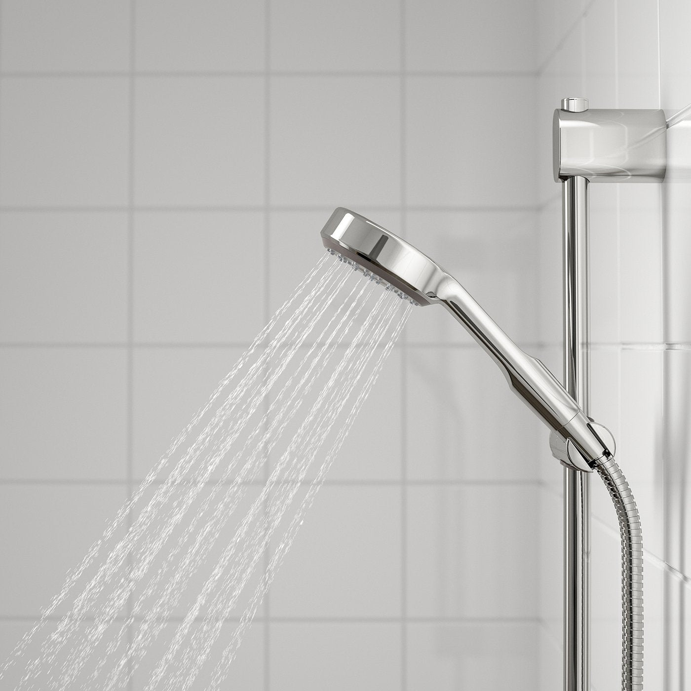 BROGRUND shower set with thermostatic mixer, chrome-plated, 300 mmx1170 mmx570 mm cm