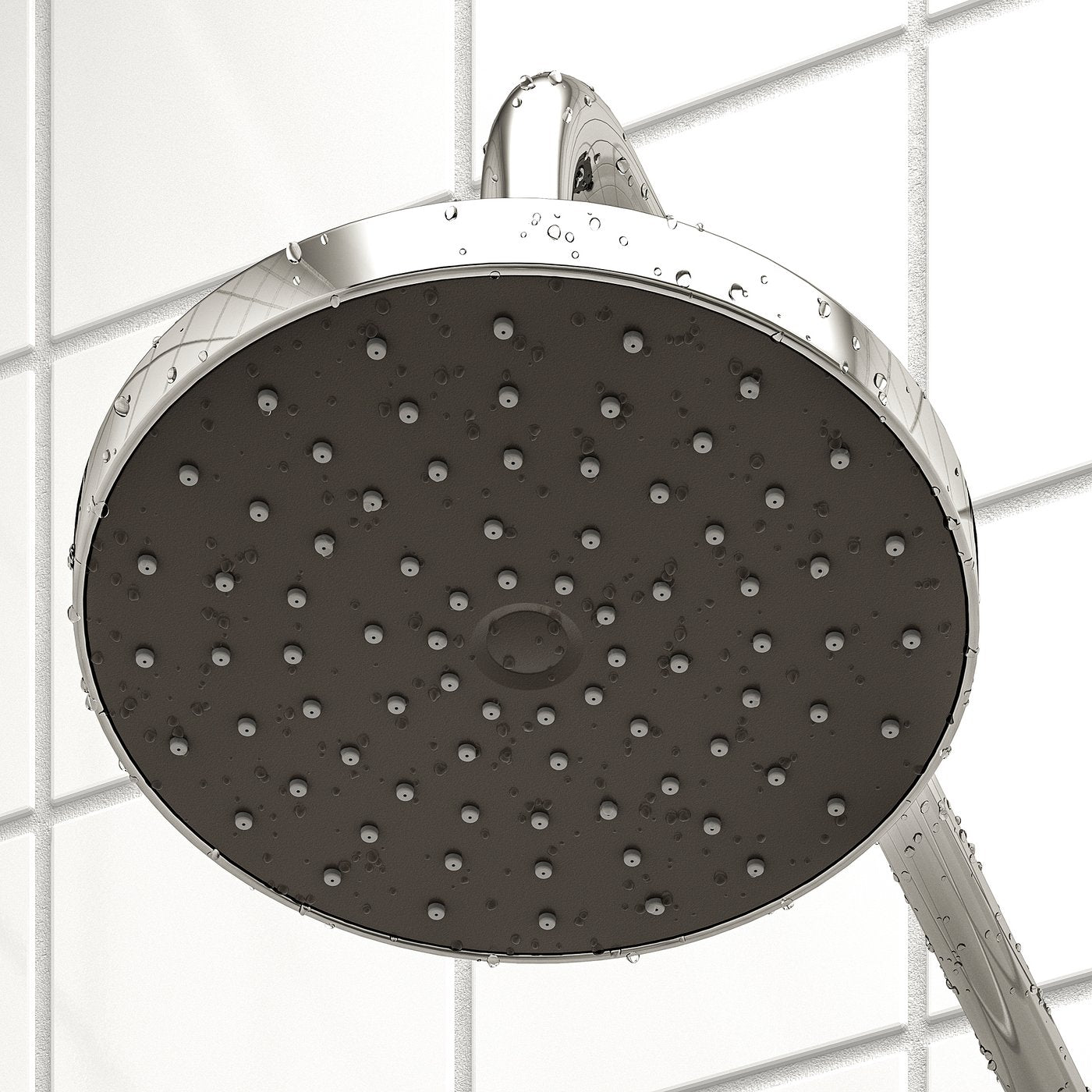 BROGRUND head/handshower kit with diverter, chrome-plated, 200 mm