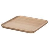 BROKFINK decoration dish, beech, 20x20 cm