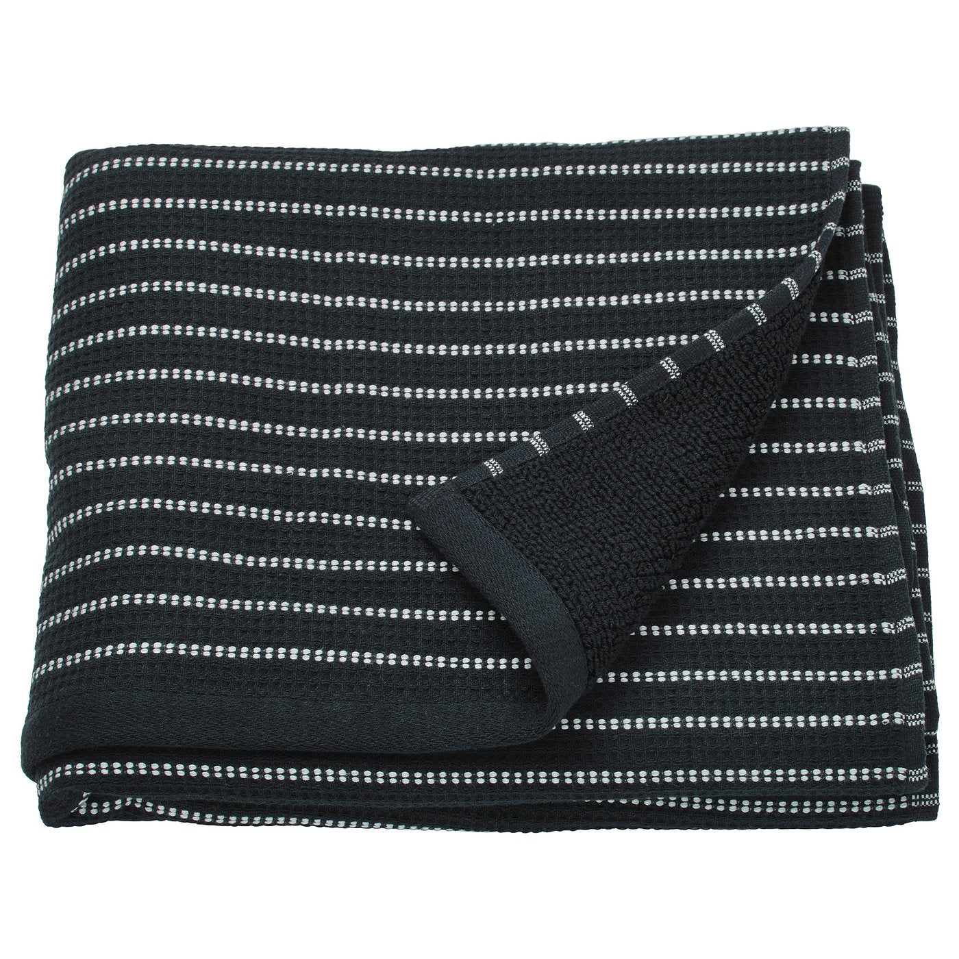BROKGINST bath towel, black, 140x70 cm