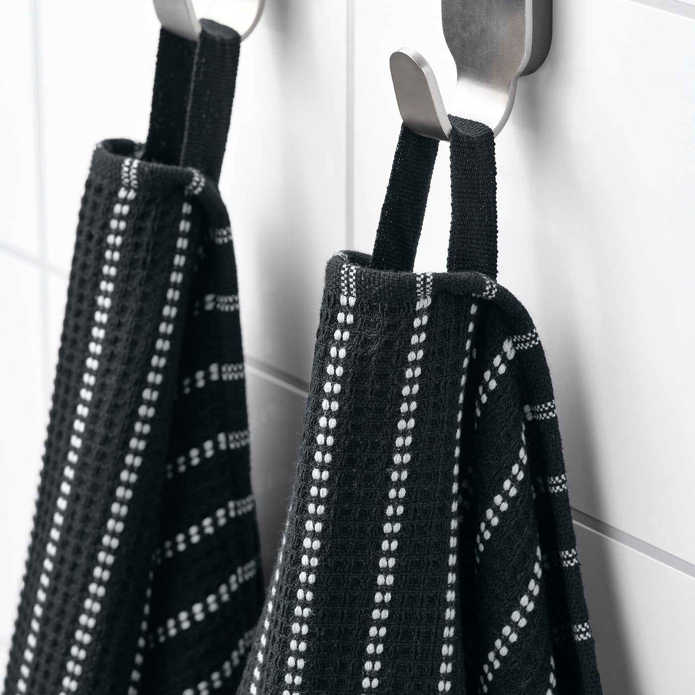 BROKGINST bath towel, black, 70x140 cm
