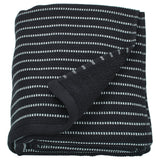 BROKGINST bath sheet, black, 100x150 cm