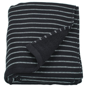 BROKGINST bath sheet, black, 100x150 cm