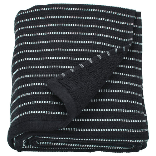 BROKGINST bath sheet, black, 150x100 cm