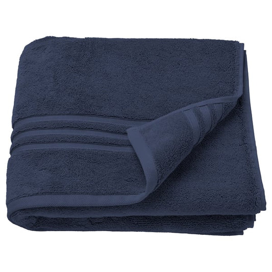 BROKGLIM towel, dark blue, 70x140 cm