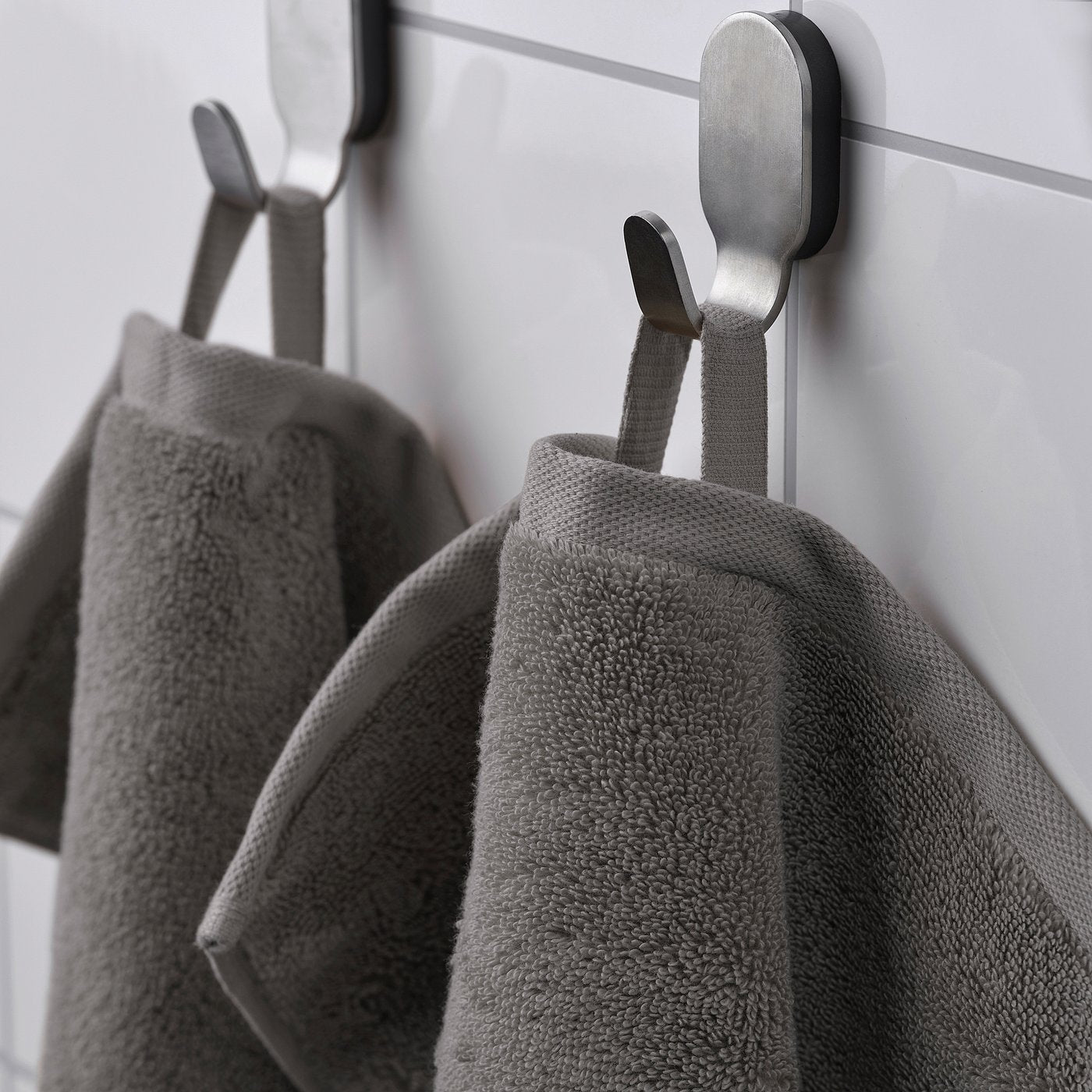 BROKGLIM hand towel, grey, 100x50 cm