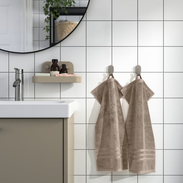 BROKGLIM guest towel, beige, 30x50 cm