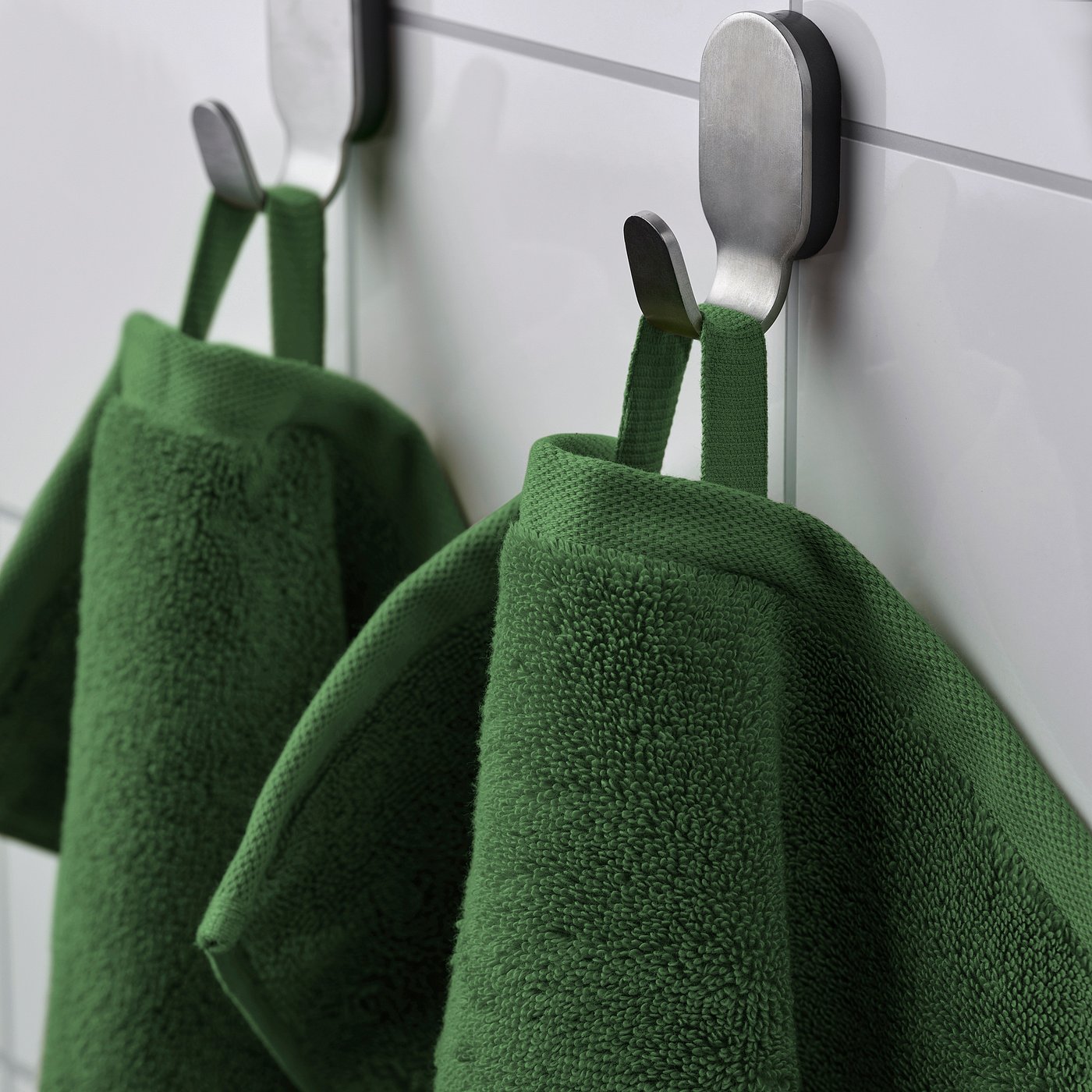 BROKGLIM guest towel, green, 30x50 cm