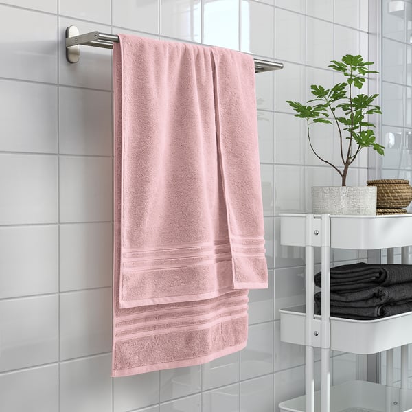 BROKGLIM towel, pink, 70x140 cm
