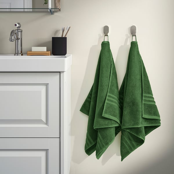 BROKGLIM hand towel, green, 50x100 cm