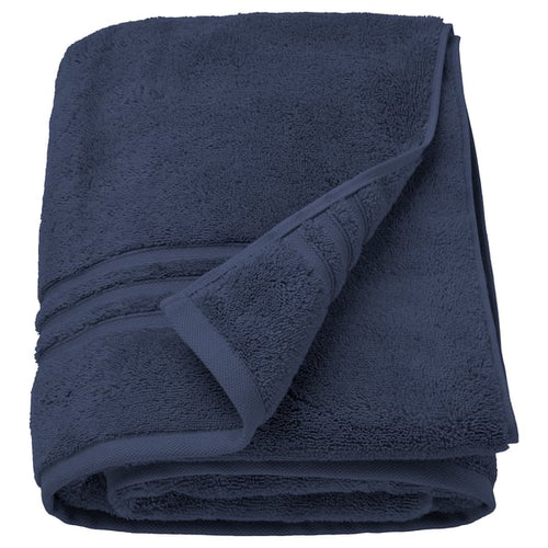BROKGLIM bath sheet, dark blue, 100x150 cm