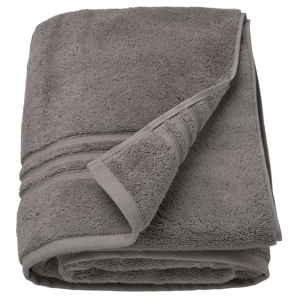 BROKGLIM bath towel, gray, 100x150 cm