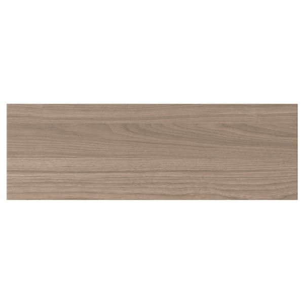 BROKHULT drawer front, walnut effect light grey