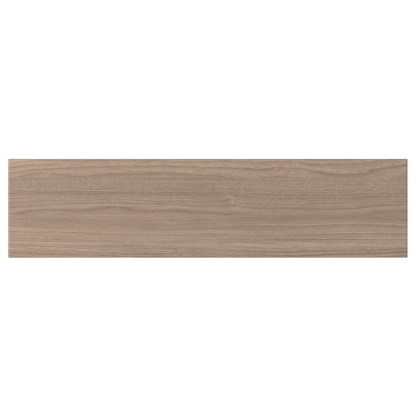BROKHULT drawer front, walnut effect light grey