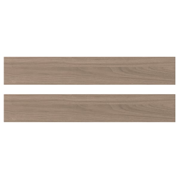 BROKHULT drawer front, walnut effect light grey