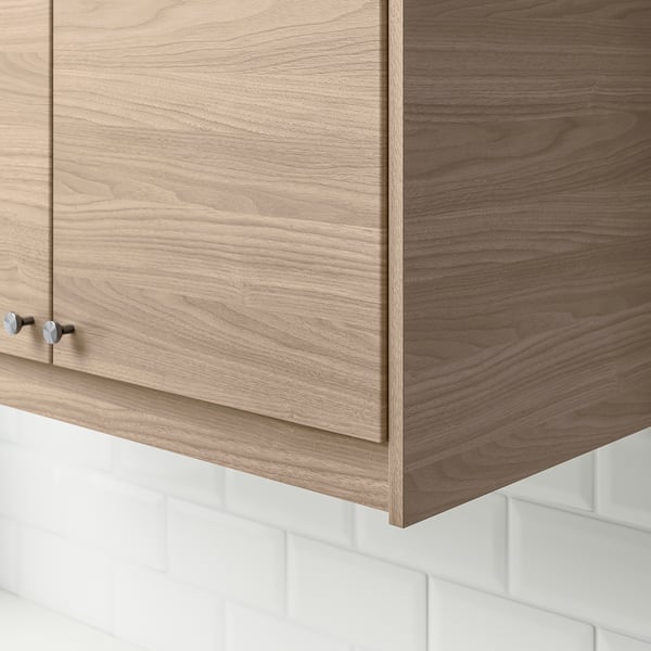 BROKHULT rounded deco strip/moulding, walnut effect light grey