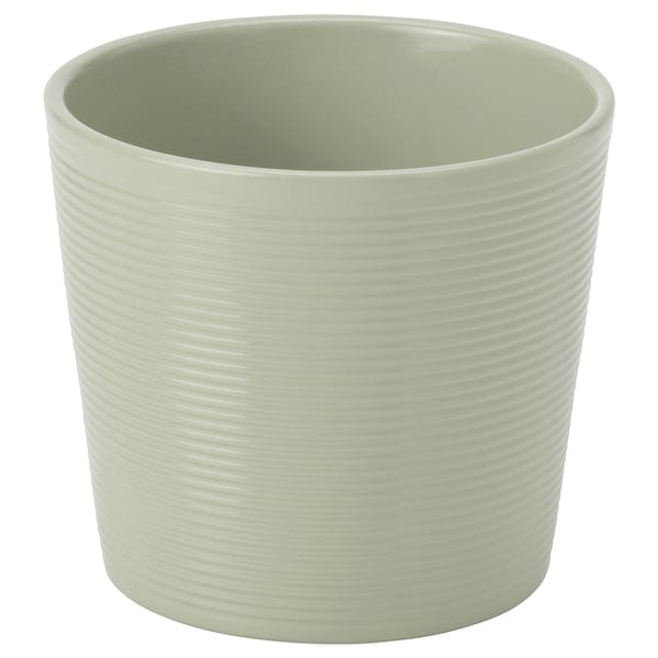 BROKSPIREA - Plant pot, light green, 9 cm