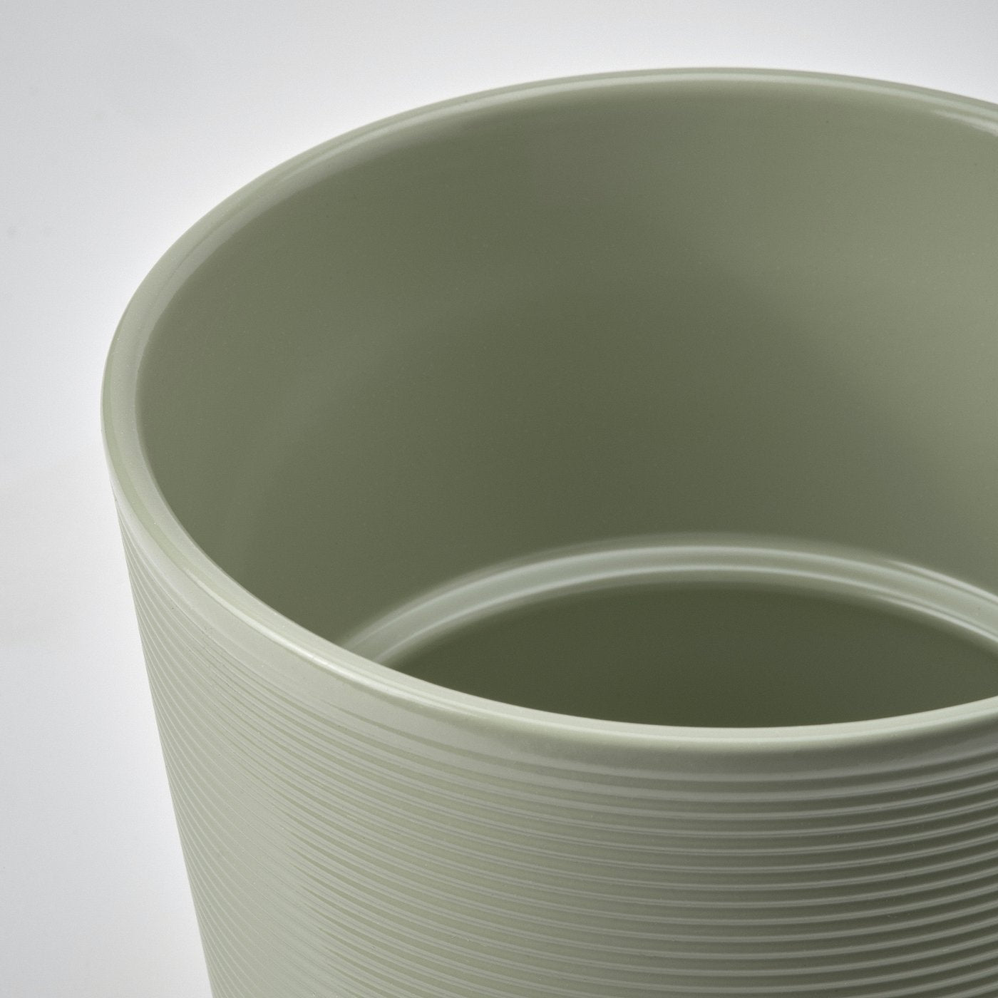BROKSPIREA plant pot, light green, 19 cm