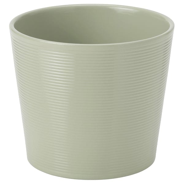 BROKSPIREA - Plant pot, light green, 12 cm