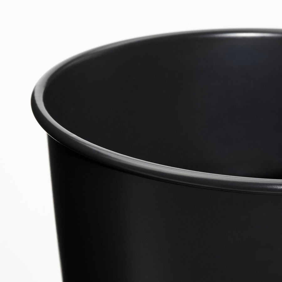 BROKTRAST plant pot, in/outdoor/dark grey, 12 cm