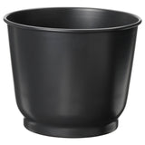 BROKTRAST plant pot, in/outdoor/dark grey, 15 cm
