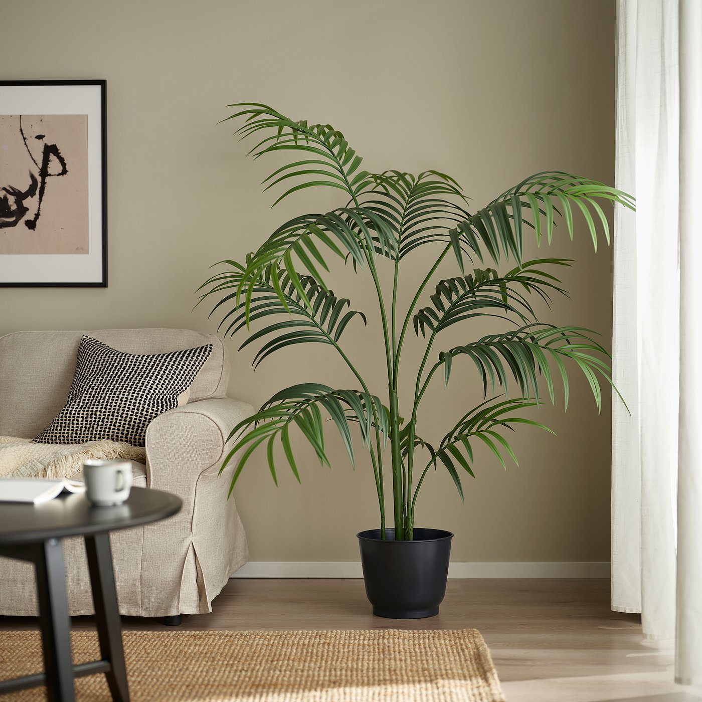 BROKTRAST plant pot, in/outdoor/dark grey, 24 cm