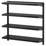 BROR wall shelf combination, black, 88x30x90 cm