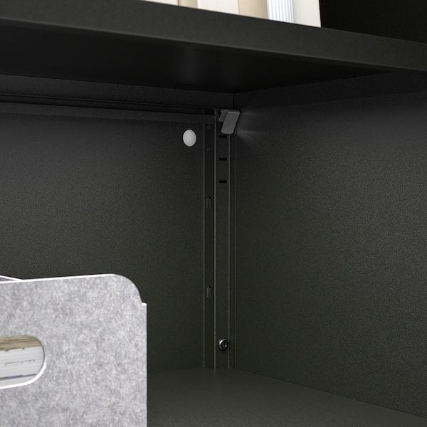 Ikea BROR - Cabinet with 2 doors, black , 76x40x66 cm