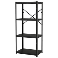 BROR shelving unit, black, 85x55x190 cm