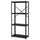 BROR shelving unit, black, 85x190x40 cm