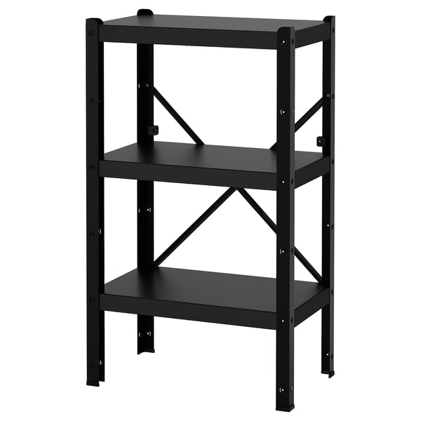 BROR - BROR Shelving unit, black, 65x40x110 cm