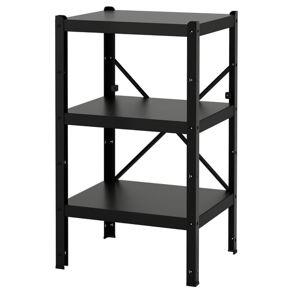 BROR shelving unit, black, 65x55x110 cm