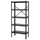 BROR shelving unit, black, 85x190x40 cm