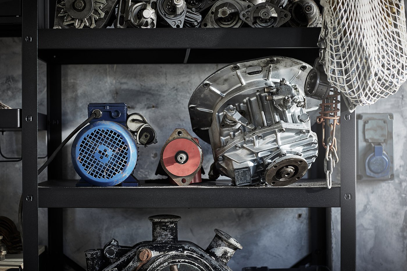 BROR shelving unit, black, 254x190x40 cm