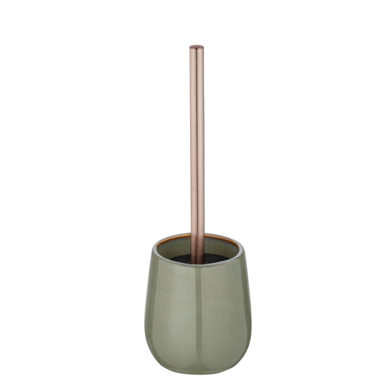 GREEN SIRMIONE CERAMIC TOILET BRUSH HOLDER