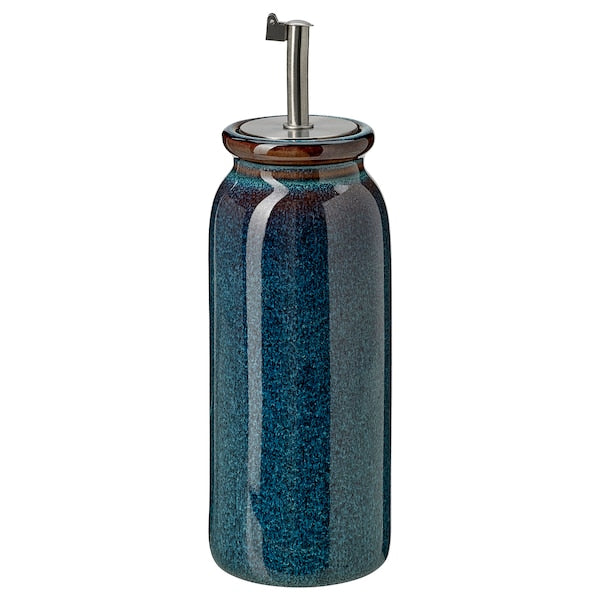 BRUGDHAJ - Oil/vinegar bottle, blue, 19 cm