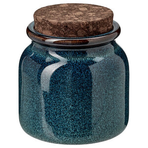 BRUGDHAJ jar with lid, blue, 0.3 l