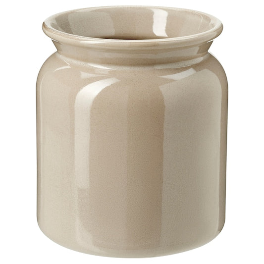 BRUGDHAJ - Utensil holder, beige, 15 cm