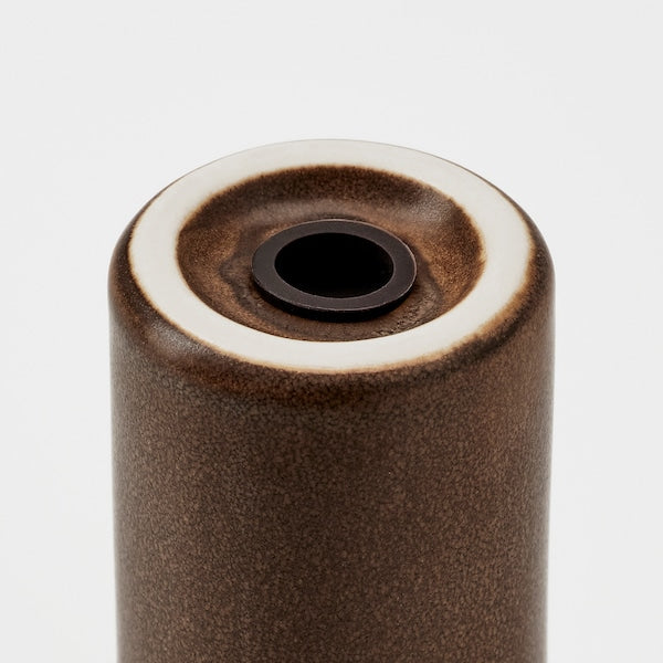 BRUGDHAJ - Salt/pepper shaker, set of 2, brown, 9 cm