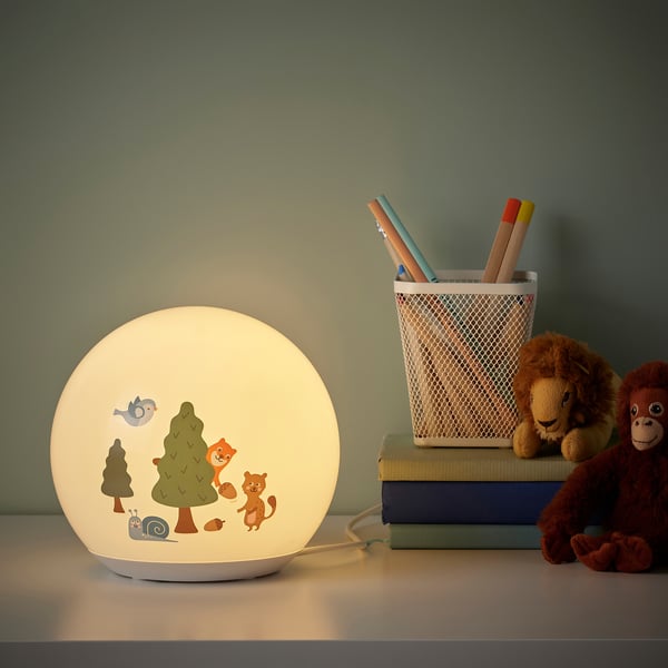 BRUMMIG - LED table lamp, forest motif ,