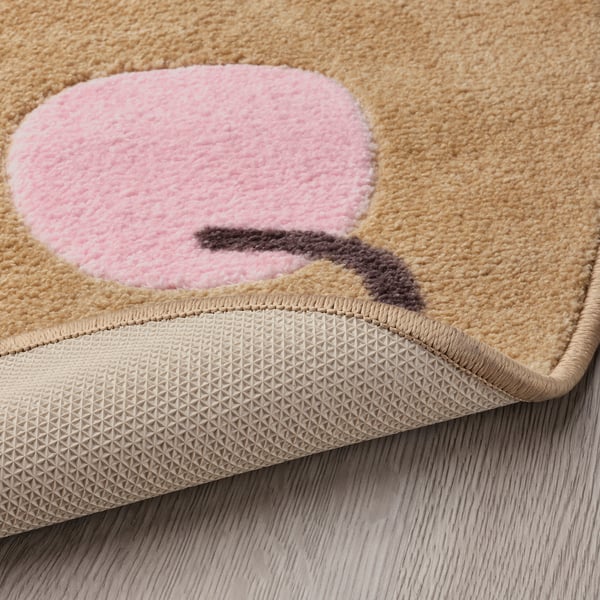 BRUMMIG rug, hedgehog shaped/brown, 94x150 cm