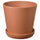 BRUNBÄR - BRUNBÄR Plant pot with saucer, outdoor terracotta, 32 cm