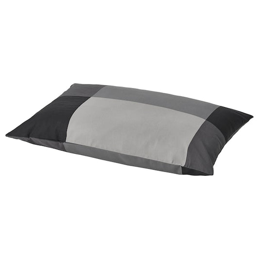 BRUNKRISSLA - Pillowcase, black, 50x80 cm