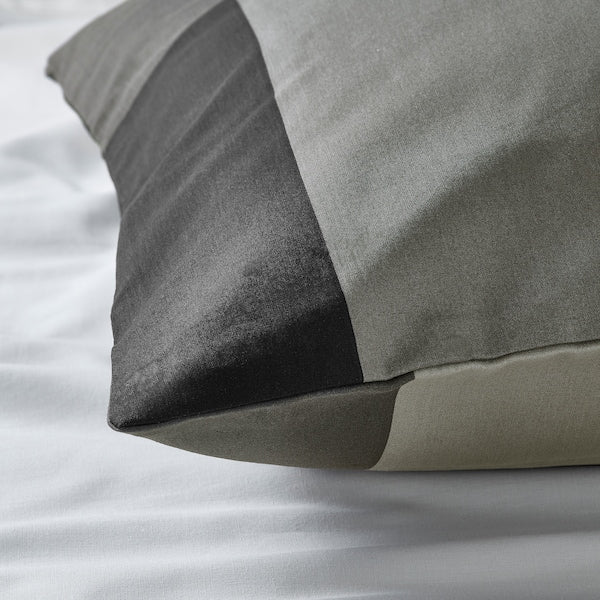 BRUNKRISSLA - Pillowcase, black, 50x80 cm