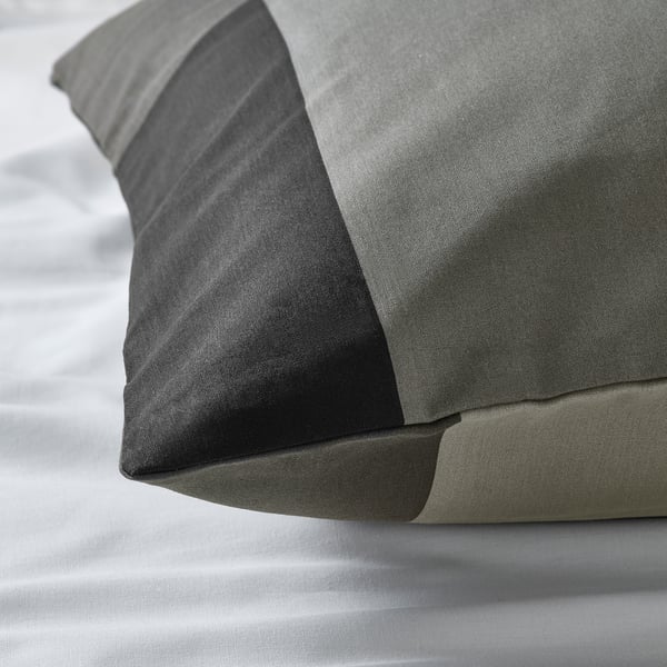 BRUNKRISSLA pillowcase, black, 50x80 cm