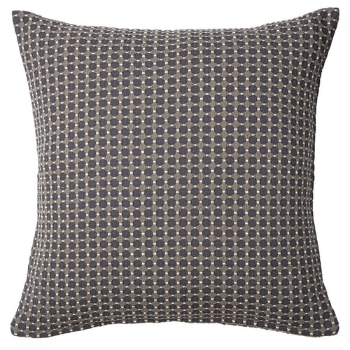 BRUNNYCKLAR cushion cover, dark green/black/dot pattern, 50x50 cm