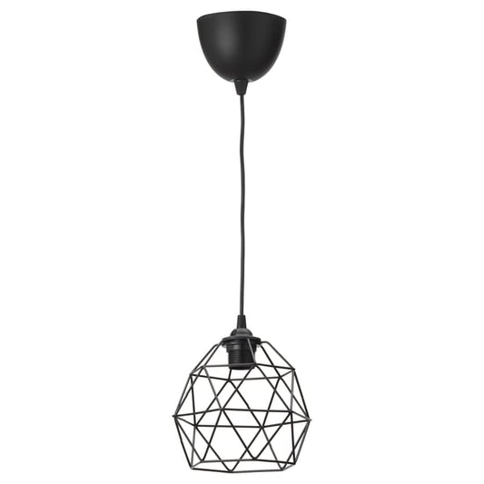 BRUNSTA / HAVSDJUP hanging lamp, black, 20 cm