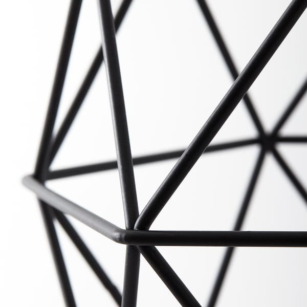 BRUNSTA / HAVSDJUP hanging lamp, black, 20 cm