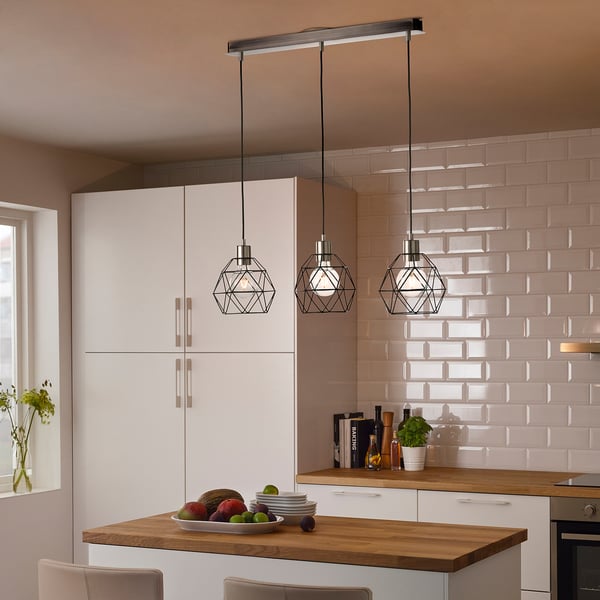 BRUNSTA pendant lamp shade, black, 20 cm