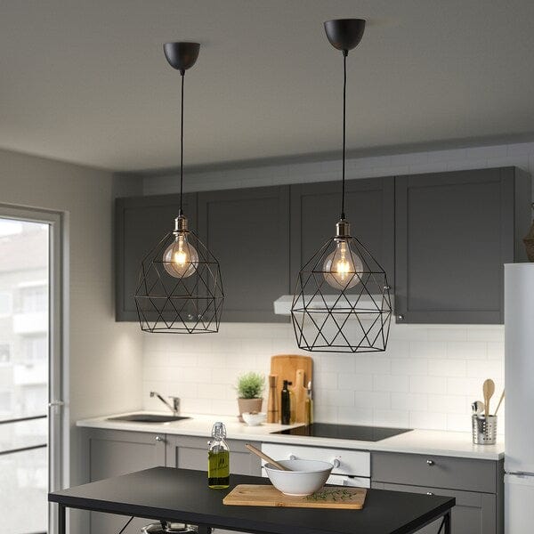 Ikea BRUNSTA - Pendant lamp shade, black, 30 cm